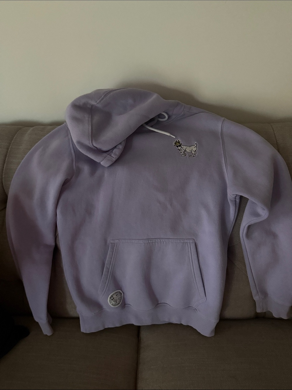 GOAT Hoodie with Embroidered Goat Logo